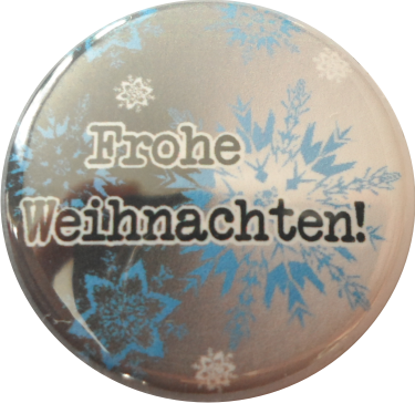 Frohe Weihnachten mit blau-weißen Schneeflocken Frohe Weihnachten mit blau-weißen Schneeflocken